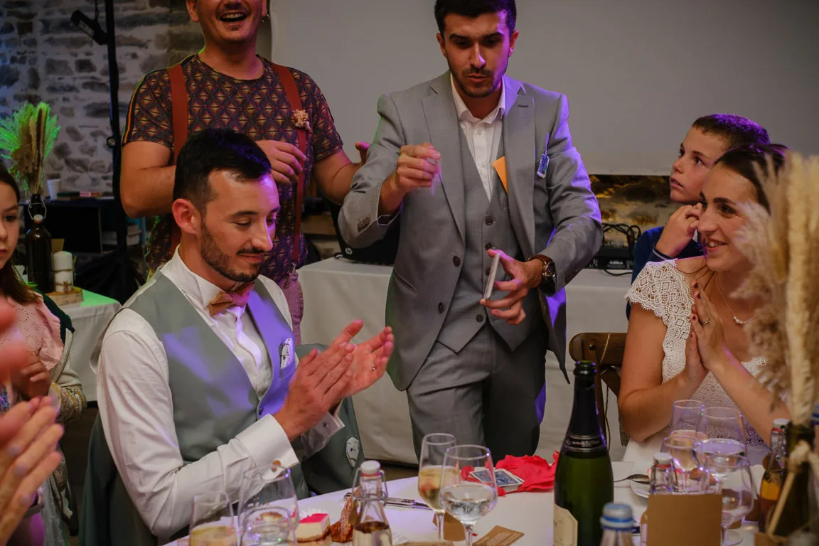 Magicien mariage Rennes close-up
