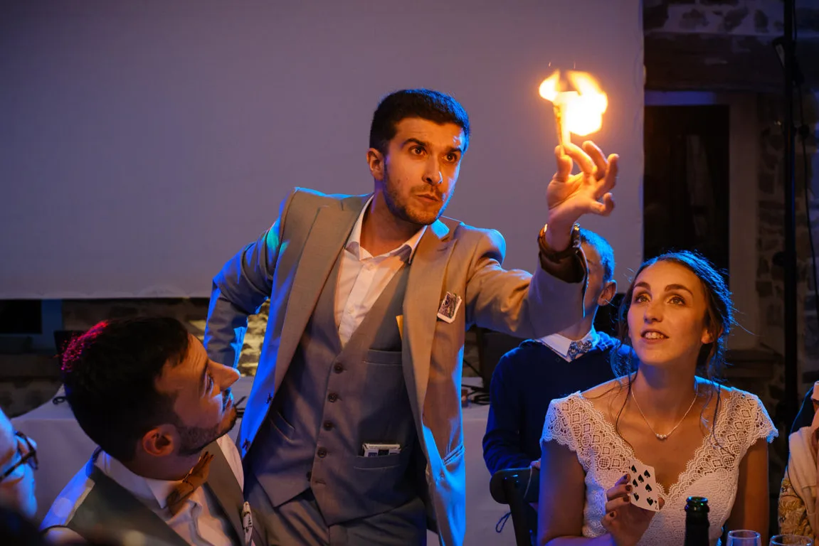 Spectacle magie mariage Bretagne