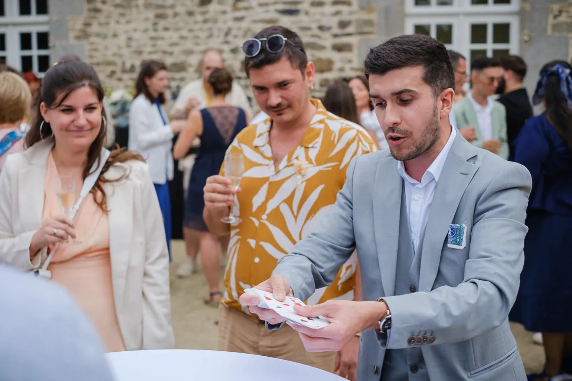 Mariage Adeline Vincent Rennes magicien